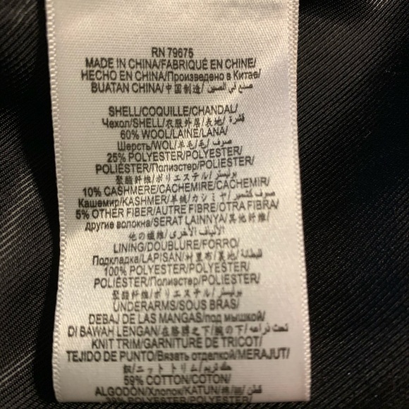 BCBG Double Breasted Wool Blend Peacoat - Picture 6 of 7